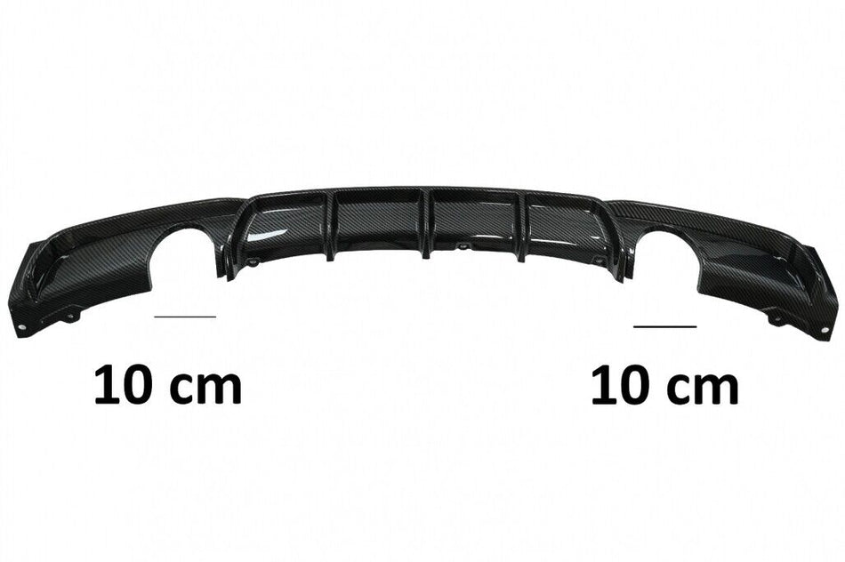 Diffusore spoiler paraurti posteriore doppia uscita per scarico singolo per BMW