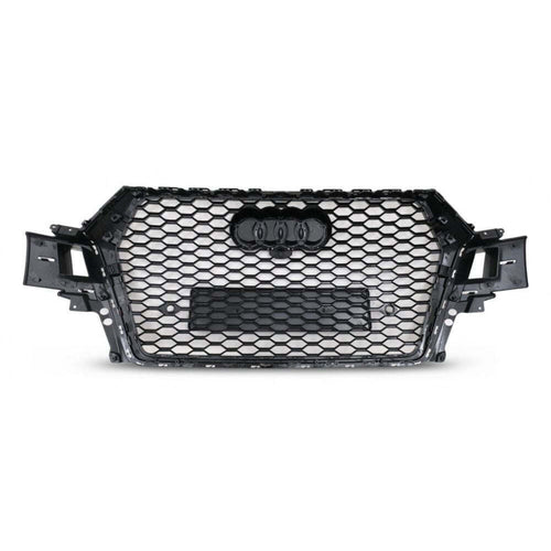 per AUDI Q7 4M 2015-2019 Griglia Anteriore RSQ7 Look Nero Lucido