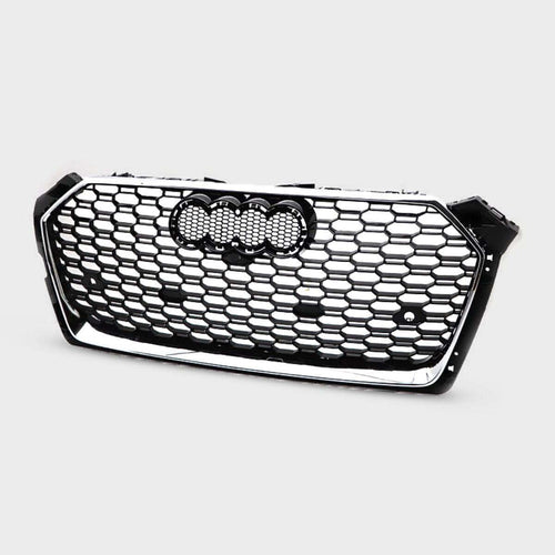 per AUDI A5 F5 2016-2019 Griglia Radiatore RS5 Look Nero Cromato