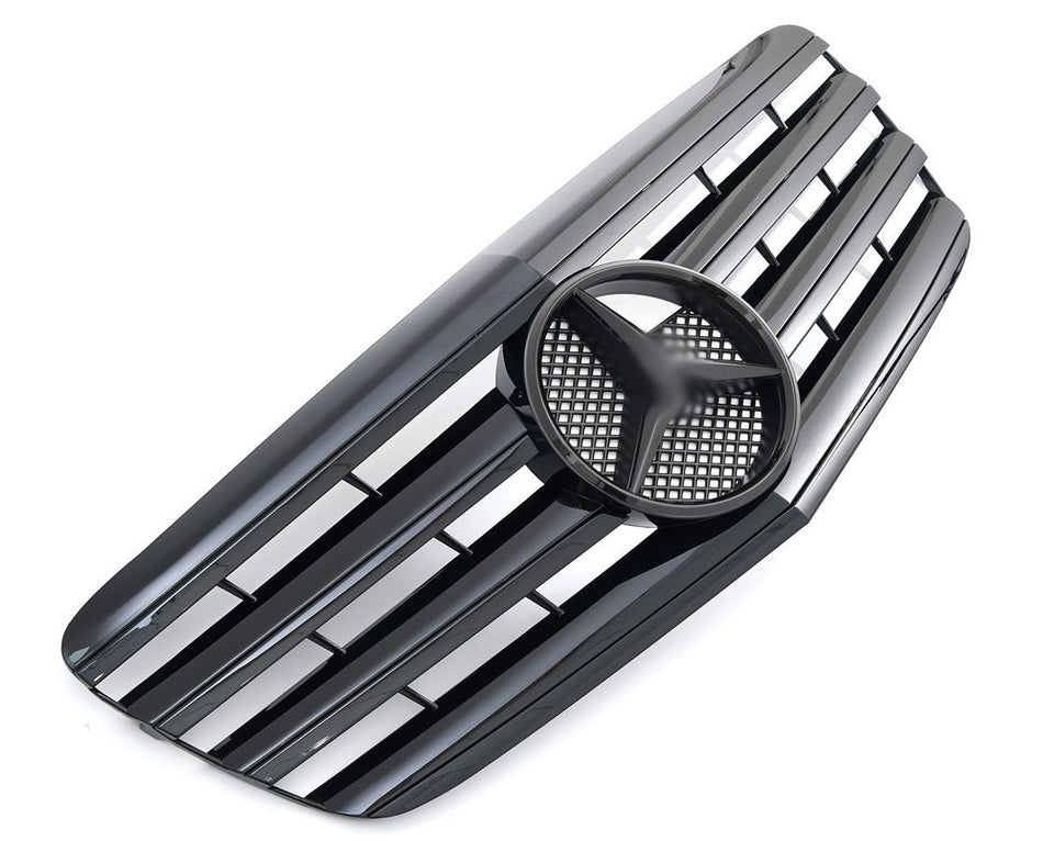 Griglia sportiva per Mercedes W211 S211 E '06 -'09 nero lucido look AMG