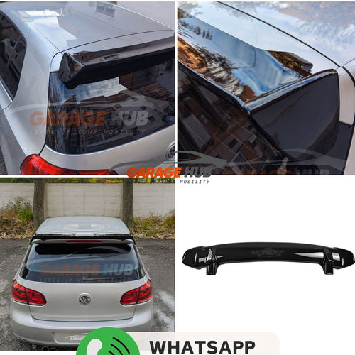 Spoiler EVO PERFORMANCE Tetto per VW GOLF 4 5 6 7 8 GTI GTD R Vetroresina Nero