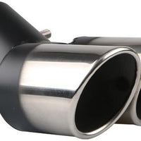 Doppi Terminali INOX Auto 62mm Curvati per scarichi marmitte✅da 3,8cm a 5,7cm