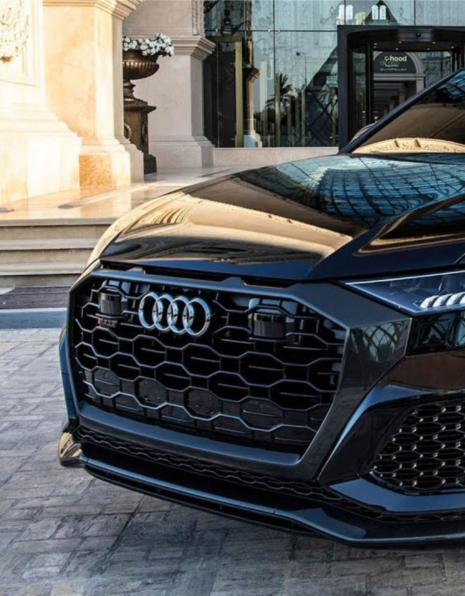 per AUDI Q8 2018-2020 Griglia Anteriore Sport RSQ8 Design Nero