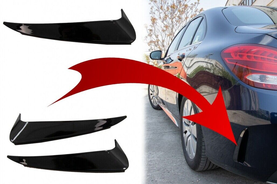 Alette laterali per paraurti posteriore Flics per Mercedes Classe C W205 (2014-2