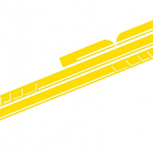 Decalcomanie laterali Adesivo in vinile Giallo opaco per Mercedes CLA W117 C117