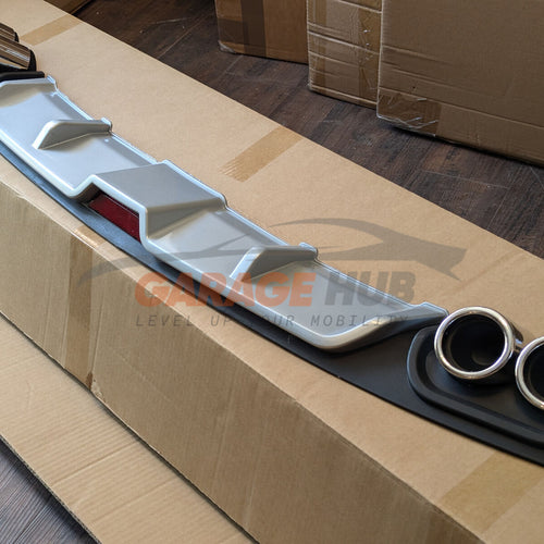 DIFFUSORE POSTERIORE DOPPI TERMINALI PER VW  POLO V 6R 2009-2017 SOTTO PARAURTI