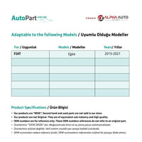 Kit Riparazione Alzacristalli Anteriore Sinistro per Fiat Tipo Egea 2015-2021
