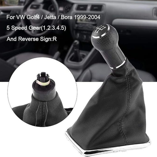 Manopola Ghetta Leva Pomello Cambio 5 Marce per VW Bora golf 4 jetta+Cuffia