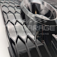 Griglie FENDINEBBIA Look RS per AUDI Q5 SUV, 8R Restyle 2012-2016 - TOTAL BLACK