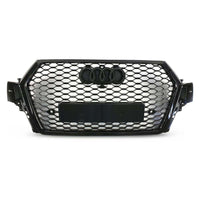 per AUDI Q7 4M 2015-2019 Griglia Anteriore RSQ7 Look Nero Lucido