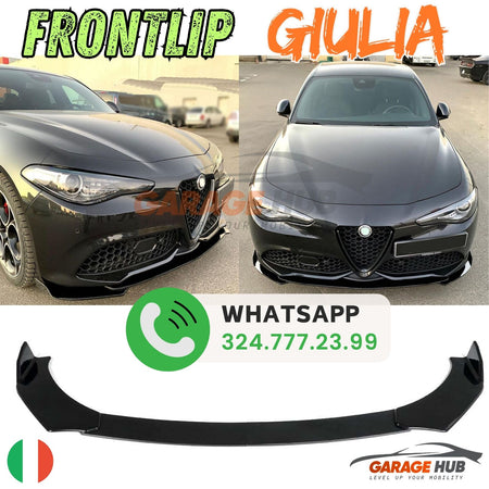 UPGRADE MOD *LOOK QUADRIFOGLIO* per ALFA ROMEO GIULIA LAMA SPLITTER FRONTALE – vista 17