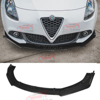 💎ALFA GIULIETTA💎 FRONT LIP SPOILER FRONTALE SOTTO PARAURTI LUCIDO NERO ABS