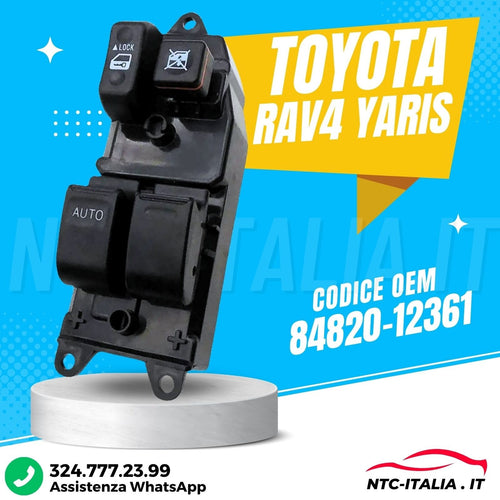 Pulsantiera lato sx guida Toyota Corolla 97-02 Yaris Echo Verso 99-05 Rav4 94-00