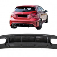 Diffusore per paraurti posteriore per Mercedes W176 Classe A (2013-2018) A45 Fac