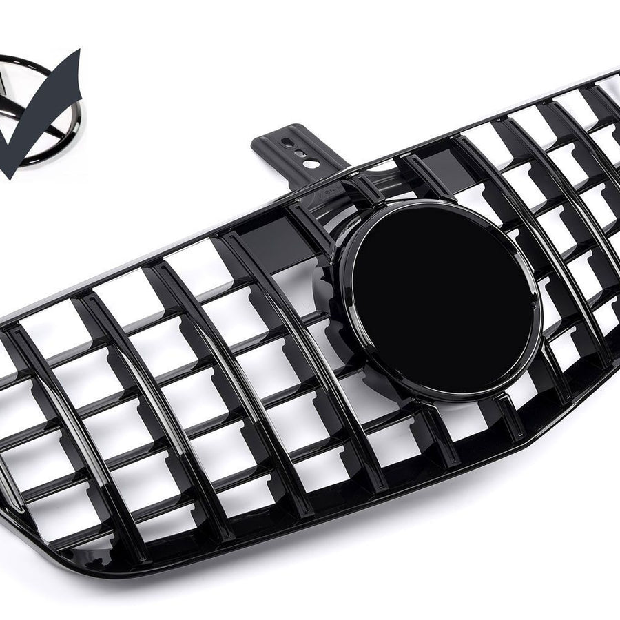 Griglia sportiva per Mercedes W212 PREFACELIFT BLACK PANAMERICANA LOOK