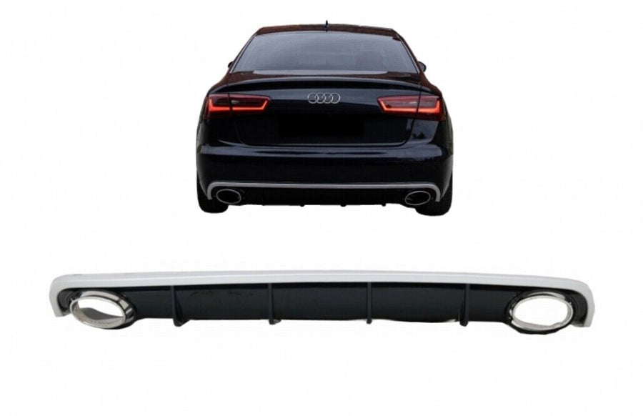 Diffusore per paraurti posteriore per Audi A6 C7 4G Limousine Avant (2010-2014)