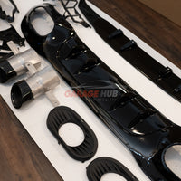 PER MERCEDES CLASSE A W177 AMG A35 - DIFFUSORE POSTERIORE ABS + TERMINALI