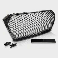 per AUDI A4 B9 2015-2019 Griglia Radiatore RS4 Look Nero Lucido