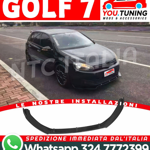 Race-Look per VW Golf MK7 TDI TSI Spoiler ABS Labbro SOTTO PARAURTI