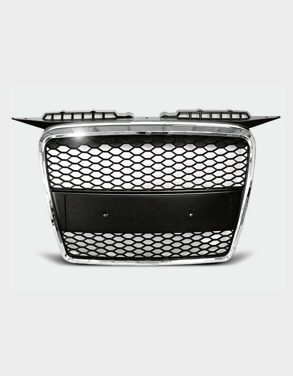 per AUDI A3 8P 8PA 2005-2008 Griglia Anteriore RS Nero Cromato