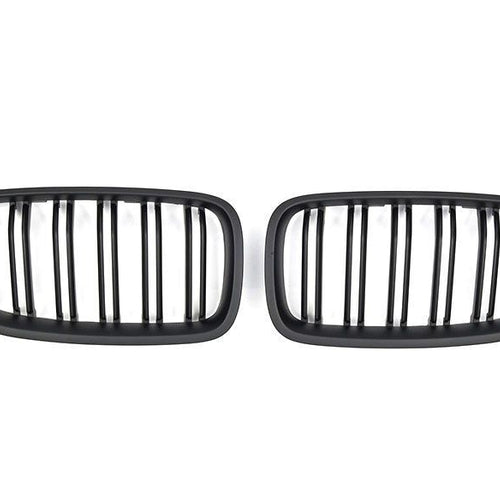 per BMW SERIE 5 F10 F11 GRIGLIA DEL RADIATORE DOPPIA STRISCIA NERO OPACO
