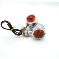 KIT Luci Tonde CROMATE Frecce per Moto Honda Suzuki Honda Yamaha Kawasaki