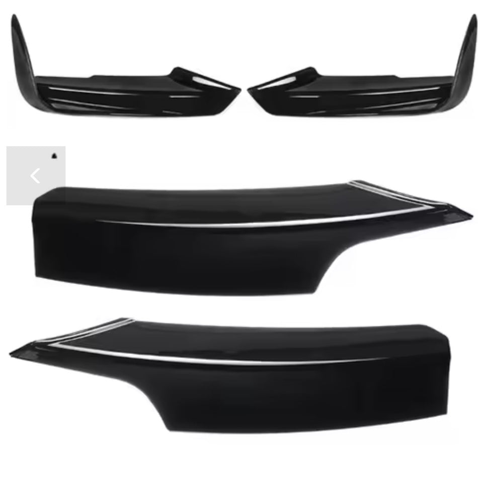 KIT 4 PEZZI Flaps Fendinebbia + LATERALI per BMW Serie 3 F30 F31 F35 (M-SPORT)