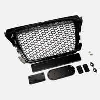 per AUDI A3 8P 8PA 2008-2012 Griglia RS3 Nero a Nido D'ape PDC