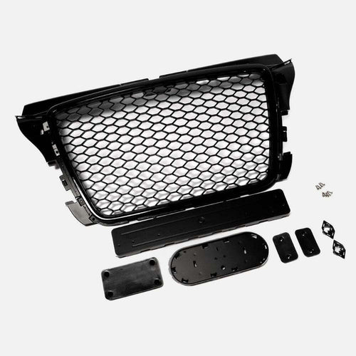 per AUDI A3 8P 8PA 2008-2012 Griglia RS3 Nero a Nido D'ape PDC