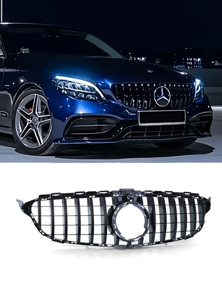per Mercedes C205 Coupe 18-21 Griglia Radiatore Panamericana 360° AMG – vista 3