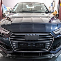 Lama Anteriore Splitter per Audi A4 B9 8W (2016-2018) SOLO S-LINE - CARBON