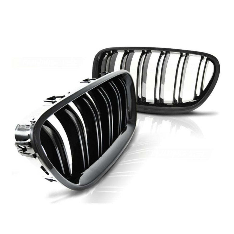 per Serie 5 F10 F11 2010-2017 Griglia M Look Nero Lucido