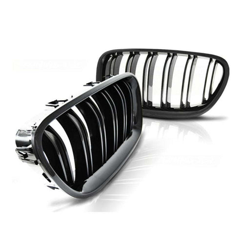 per Serie 5 F10 F11 2010-2017 Griglia M Look Nero Lucido