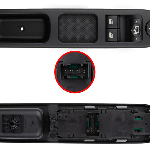 Pulsantiera controlli Interruttore alzacristalli lato guida per Peugeot 207