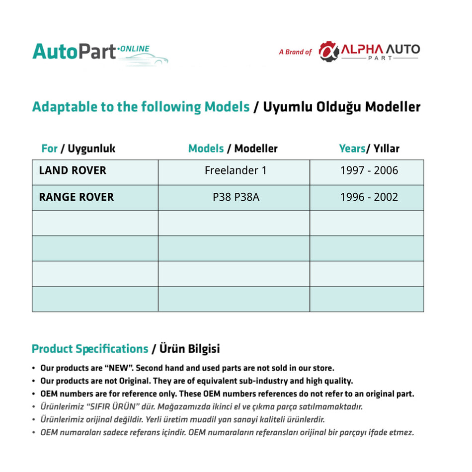 Kit Riparazione Guida Tetto Apribile Freelander – vista 2
