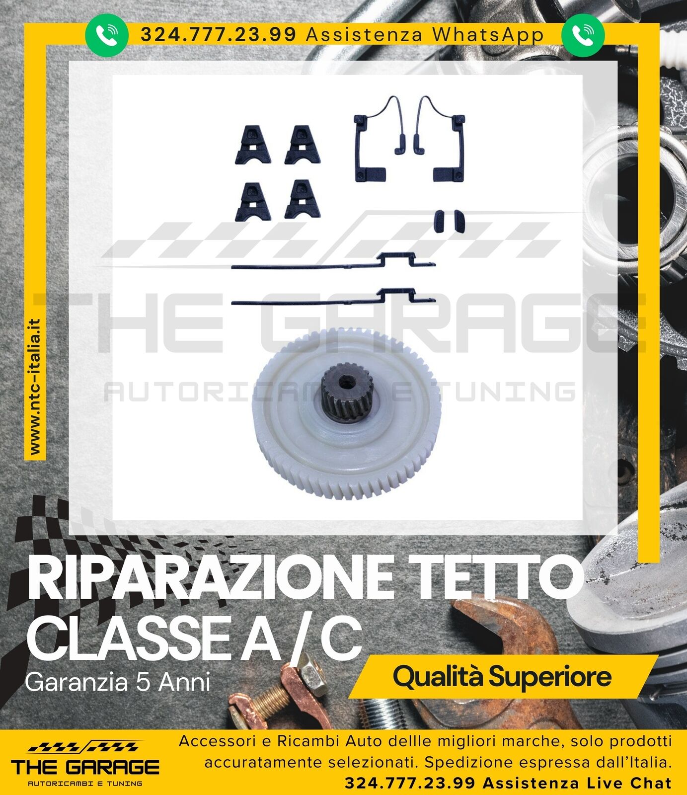 Kit Riparazione Meccanismo Tetto per Classe A W177 W176 2012-2019 Classe C – vista 5