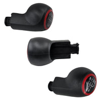 Copri leva cambio e pomello in pelle rossa Opel Astra H (5)