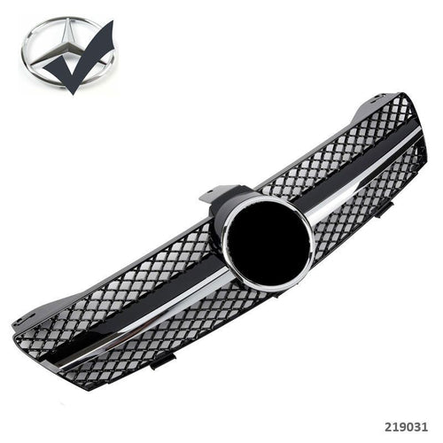 Griglia sportiva per Mercedes W219 CLS 2004-2008 cromata nera AMG LOOK