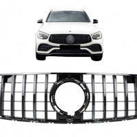 Griglia anteriore centrale per Mercedes GLC X253 C253 Facelift (2020-up) GTR Pan