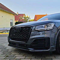 per AUDI Q2 2016-2020 Griglia Radiatore Ottica RSQ2 Nero Lucido