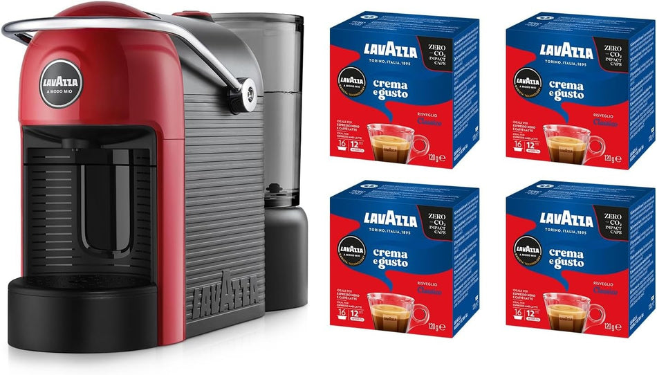 Lavazza A Modo Mio Jolie Evo Coffee Machine Made with 36% Recycled Red