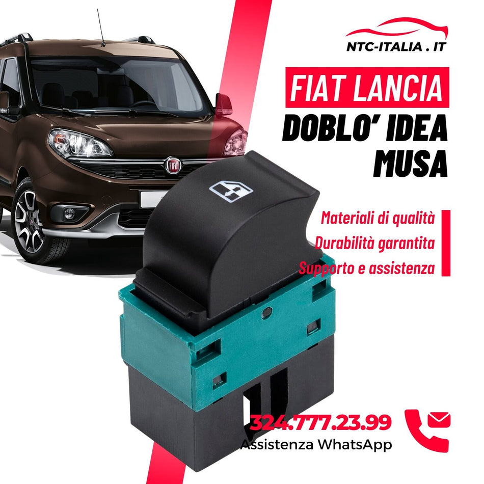 Interruttore alzacristallo✨ SINISTRO lato guida per FIAT Doblò Idea LANCIA Musa