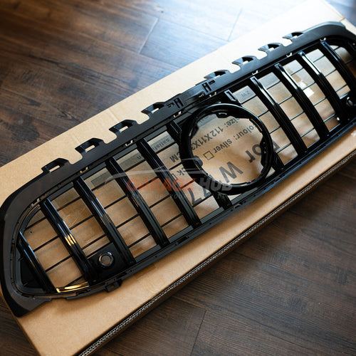 GRIGLIA PANAMERICANA per MERCEDES, CLASSE A W177 2018-2023 ANTERIORE NERA AMG