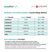 Barra Antennale per Chevrolet Cruze Opel Astra J Mokka