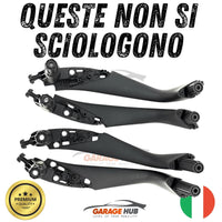 SET Maniglie NERE Interne ANT/POST->SINISTRA+ DESTRA->BMW Serie 5 G30 G31 F90 M5