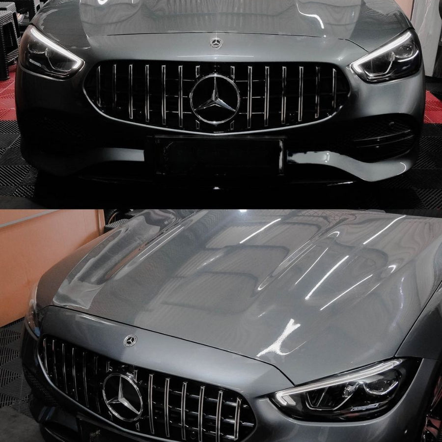 per Mercedes C W206 S206 Griglia Radiatore Panamericana Look AMG