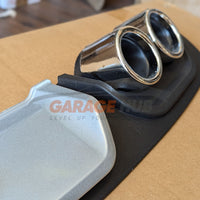 DIFFUSORE POSTERIORE DOPPI TERMINALI PER VW  POLO V 6R 2009-2017 SOTTO PARAURTI