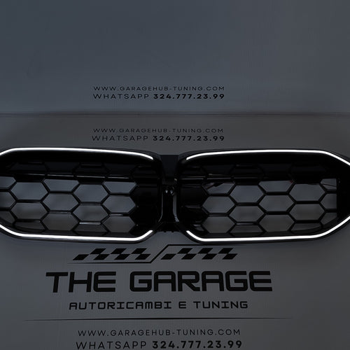 GRIGLIA LED a Nido d'ape per BMW SERIE 3 G20 G28 - >2023-2025 Bianco Ghiaccio