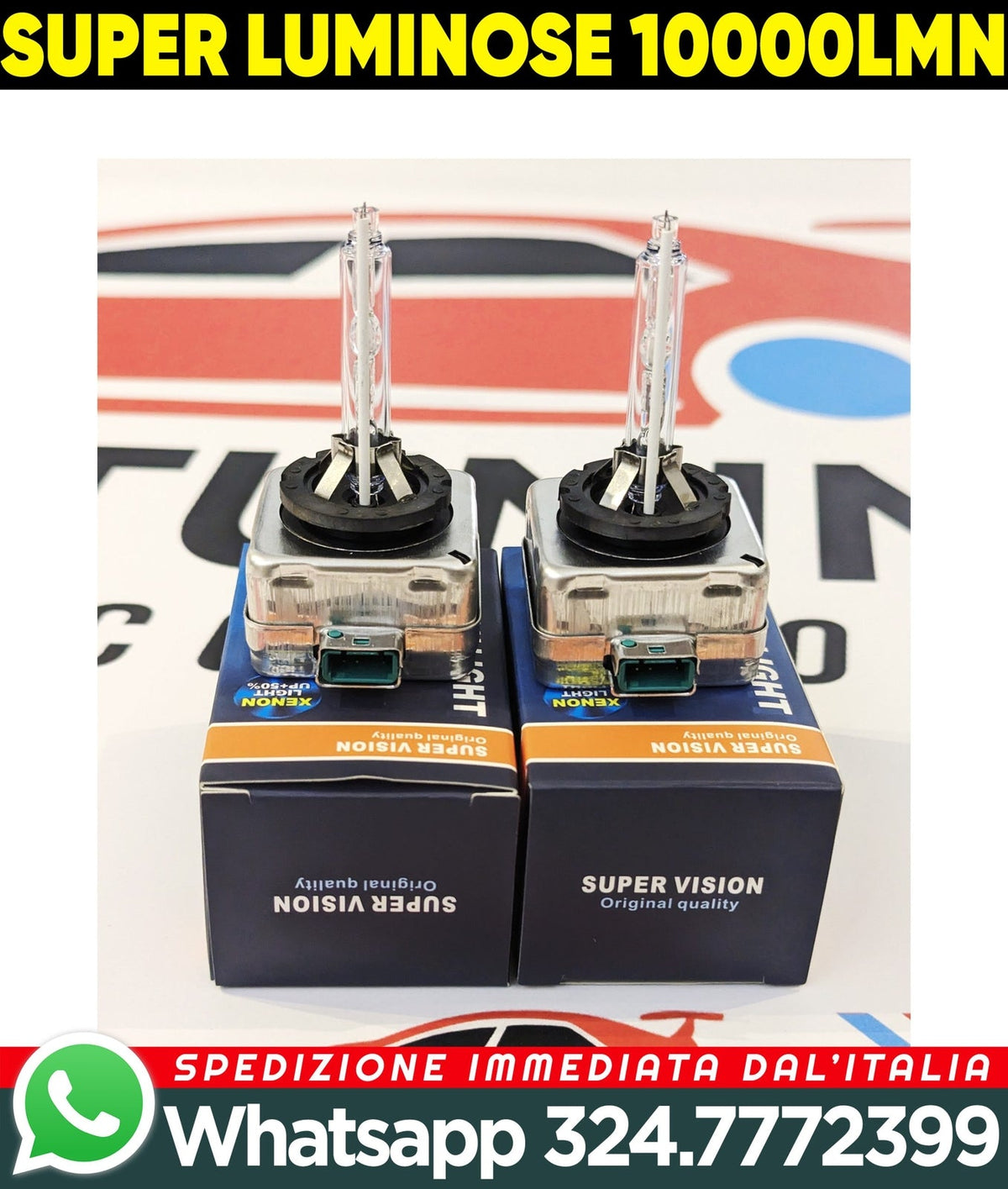 Kit Lampadine Auto BI-XENON D1S, Luci RICAMBIO XENON Lampade 6000K 10000 LM – vista 9