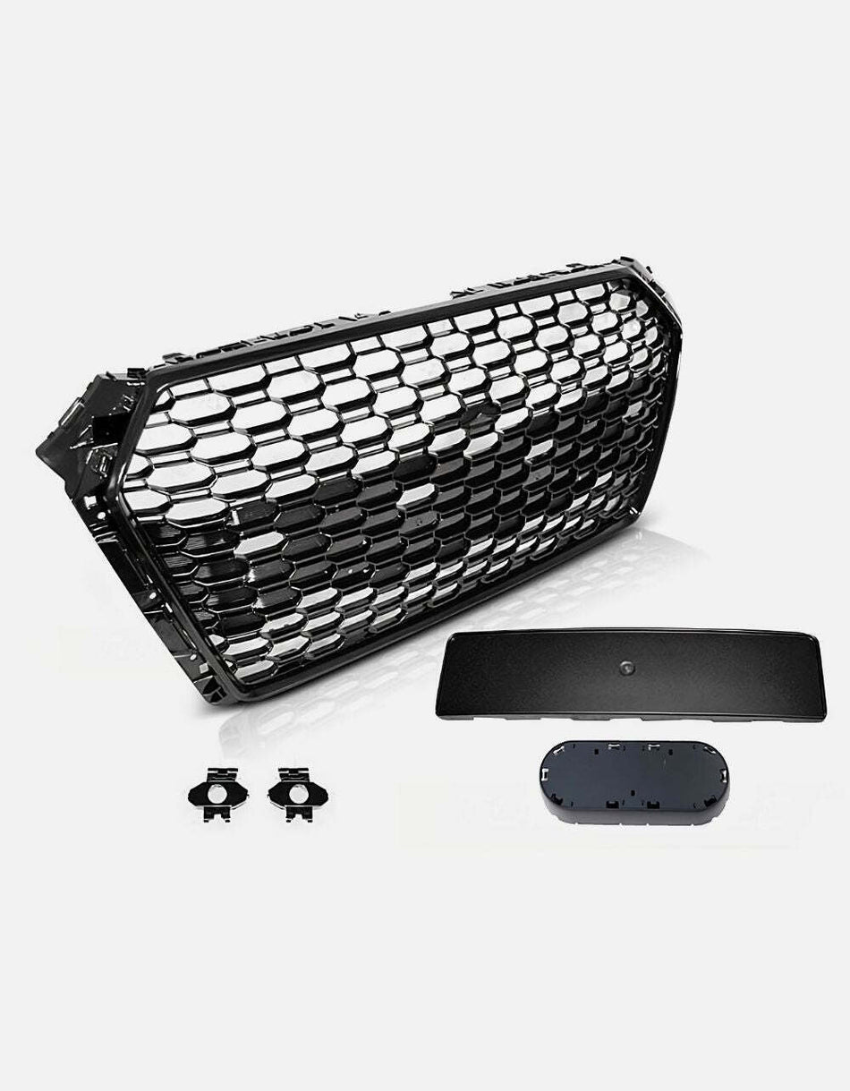 per AUDI A5 F5 2016-2019 Griglia Radiatore RS5 Look Nero Lucido